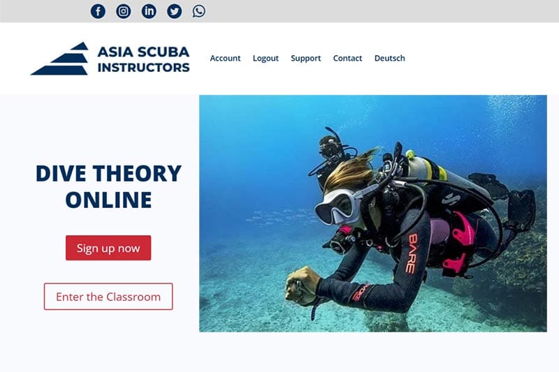 online idc classroom PADI IDC online classroom