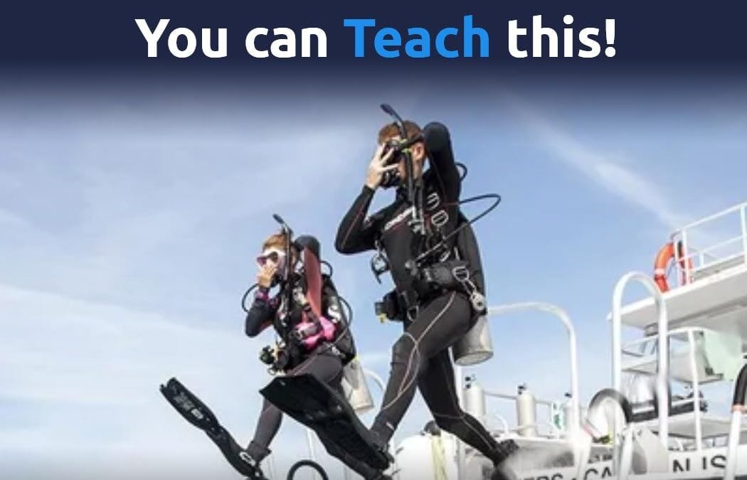You can teach this! Giant stride entry