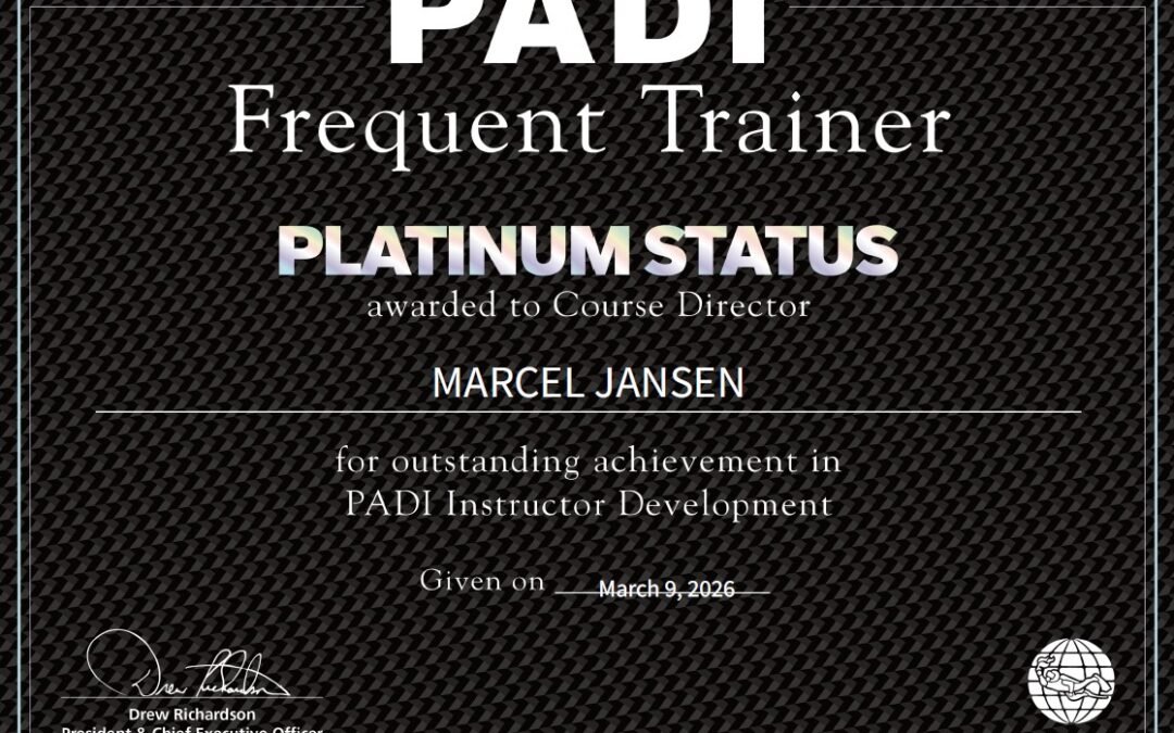 Becoming a PADI Platinum Course Director